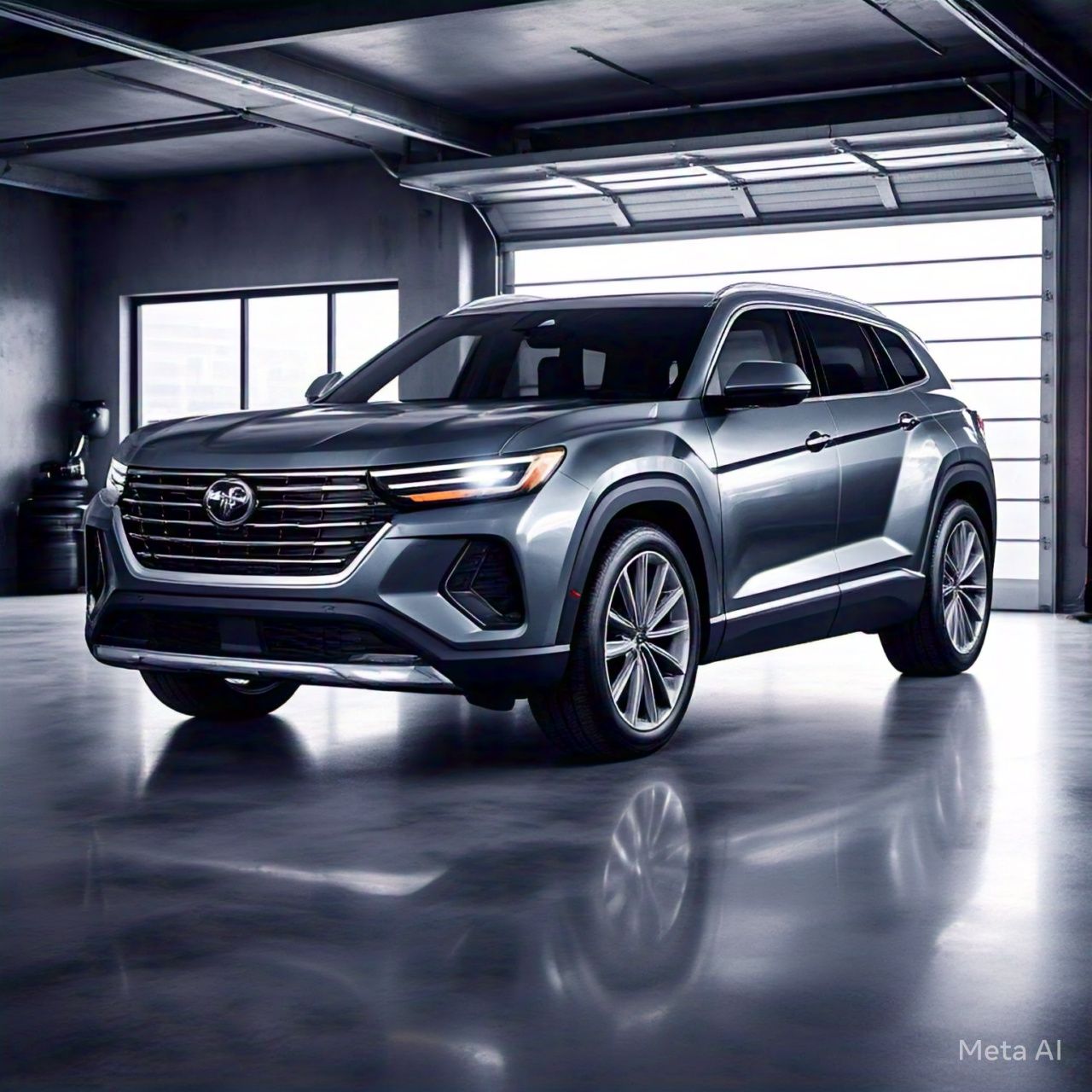 2025 Atlas Family SUV front view showcasing its bold design and advanced features.