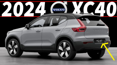 2024 Volvo XC40 Recharge electric SUV parked in a scenic outdoor environment.