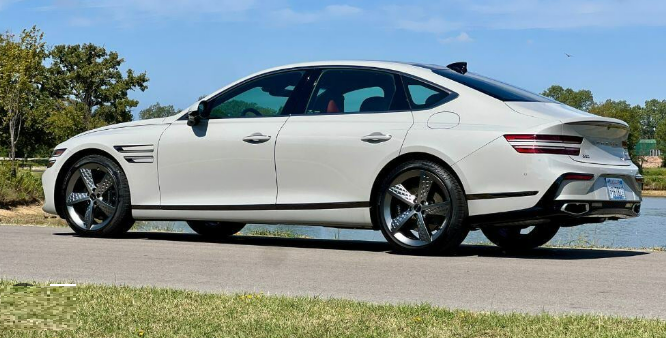 2025 Genesis G80 3.5T Sport Prestige sedan showcasing its luxurious design and advanced features.