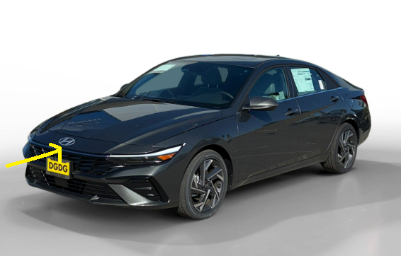 Side profile of the 2025 Hyundai Elantra Hybrid