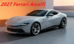 2027 Ferrari Amalfi cruising on the Amalfi Coast