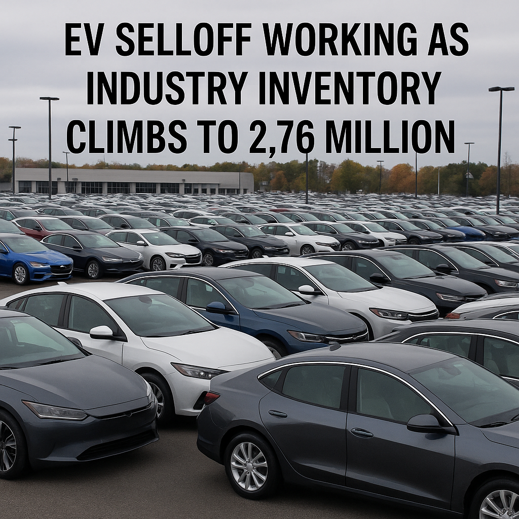 EV selloff as industry inventory climbs to 2.76 million